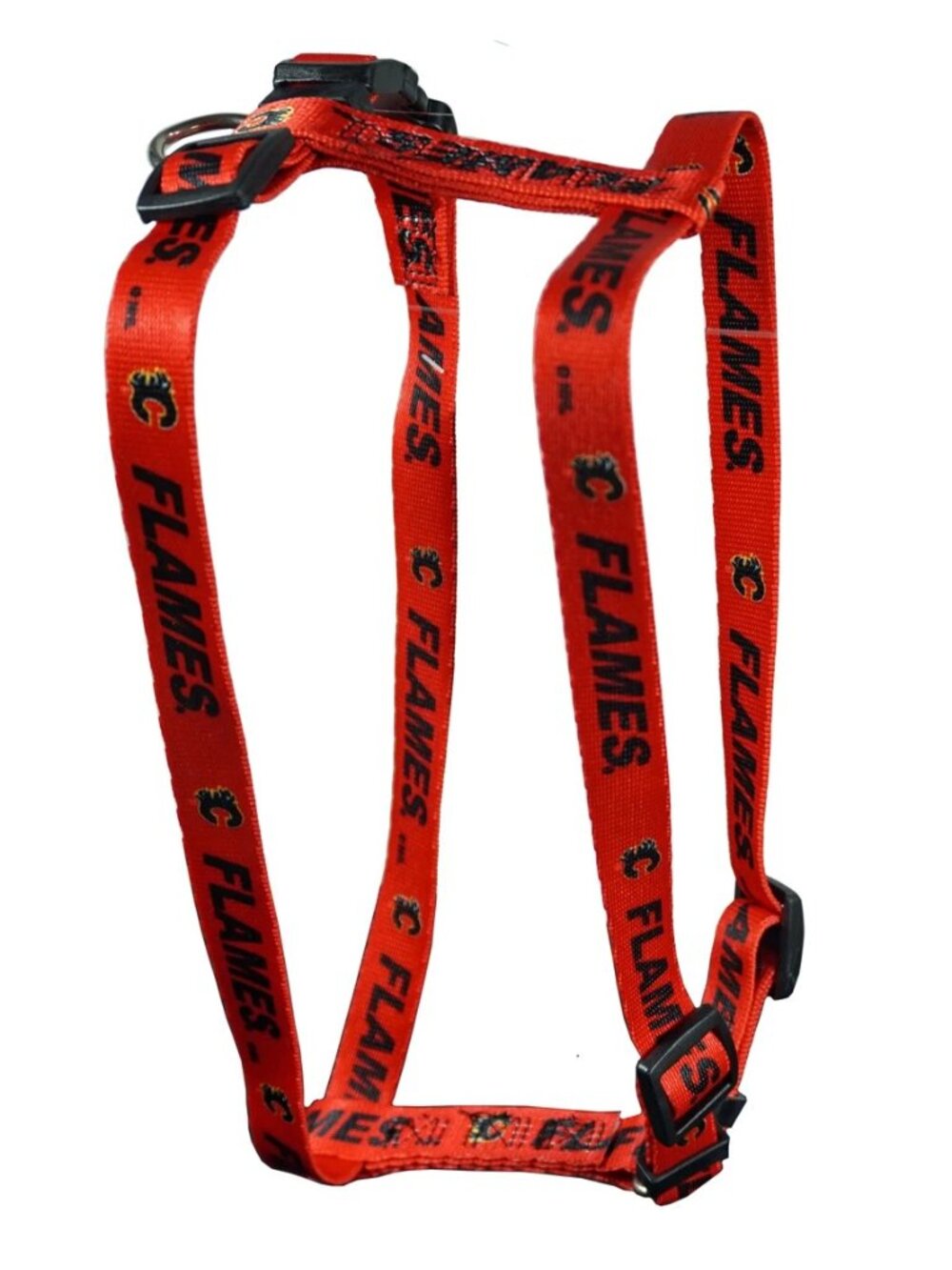 NEW Calgary Flames NHL 5/8 Inch Adjustable Pet Harness XS